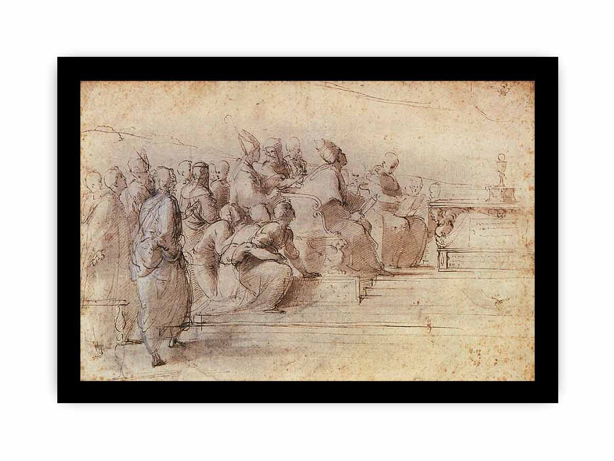 Study for the Disputa By Raphael