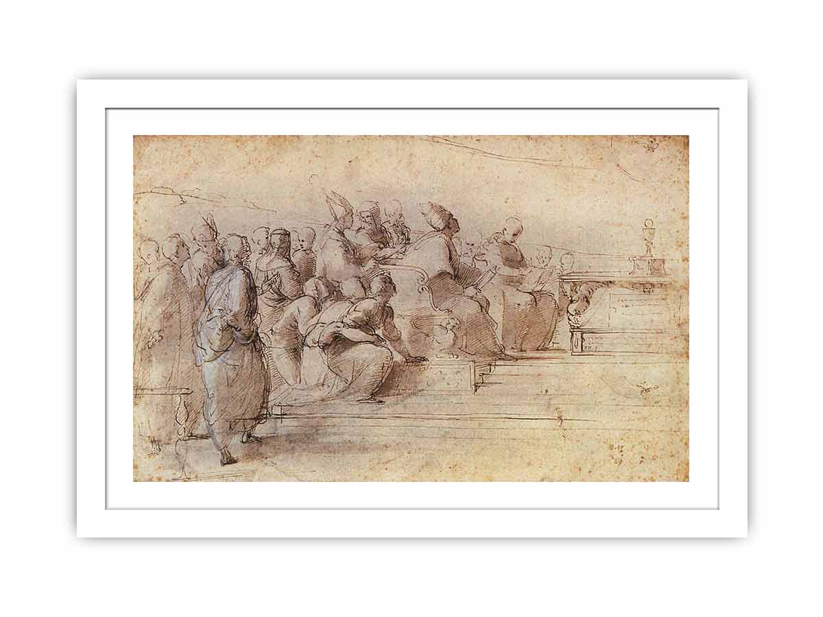 Study for the Disputa By Raphael