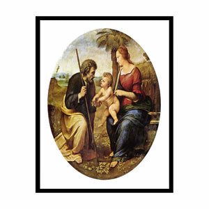 The Holy Family with a Palm Tree Edit this at Wikidata By Raphael