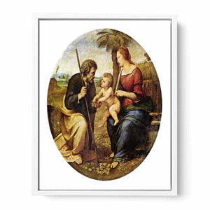The Holy Family with a Palm Tree Edit this at Wikidata By Raphael