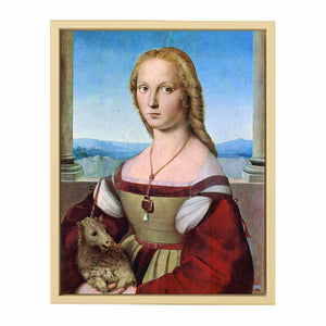 Porträt einer jungen Frau mit dem Einhorn (Dame mit dem Einhorn) By Raphael