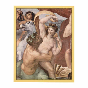 Fresken in der Villa Farnesia, Wandfresko, Szene: Triumph der Galatea, Detail By Raphael