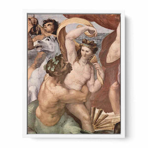 Fresken in der Villa Farnesia, Wandfresko, Szene: Triumph der Galatea, Detail By Raphael