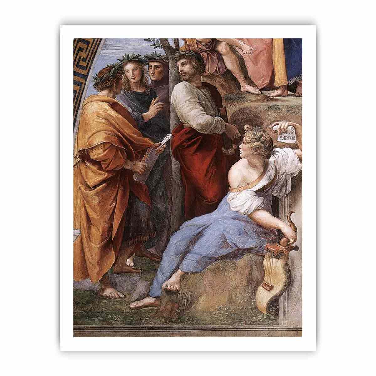 The Parnassus (detail) By Raphael