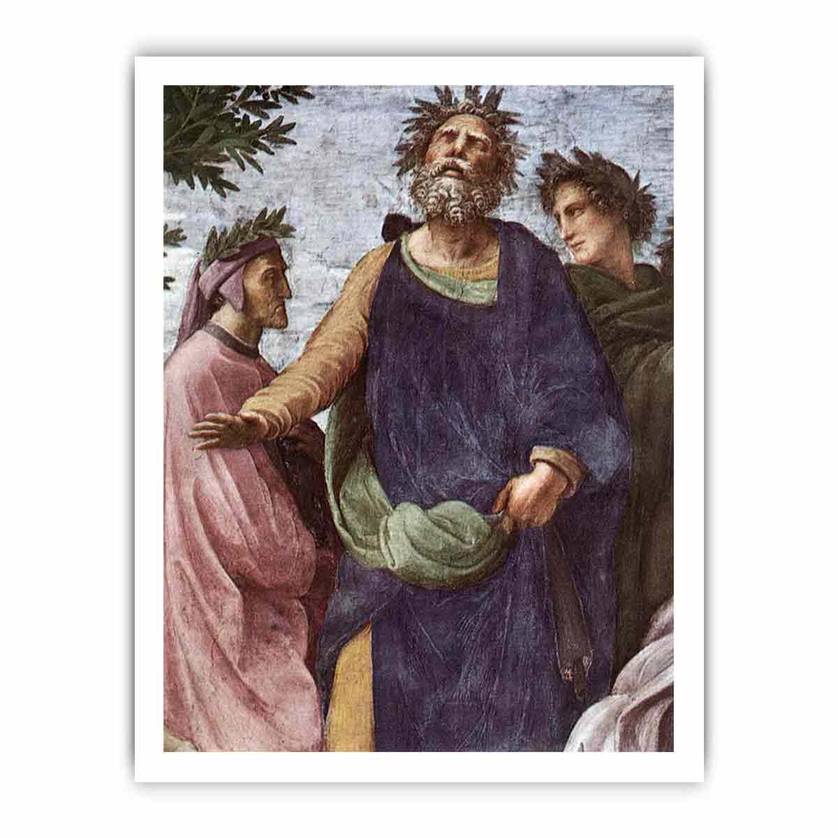 The Parnassus (detail) By Raphael