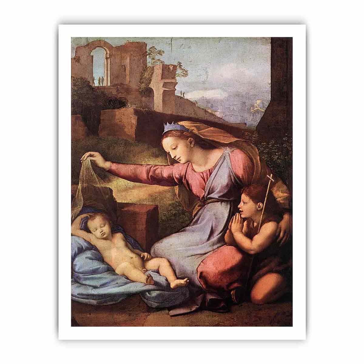 Madonna with the Blue Diadem By Raphael
