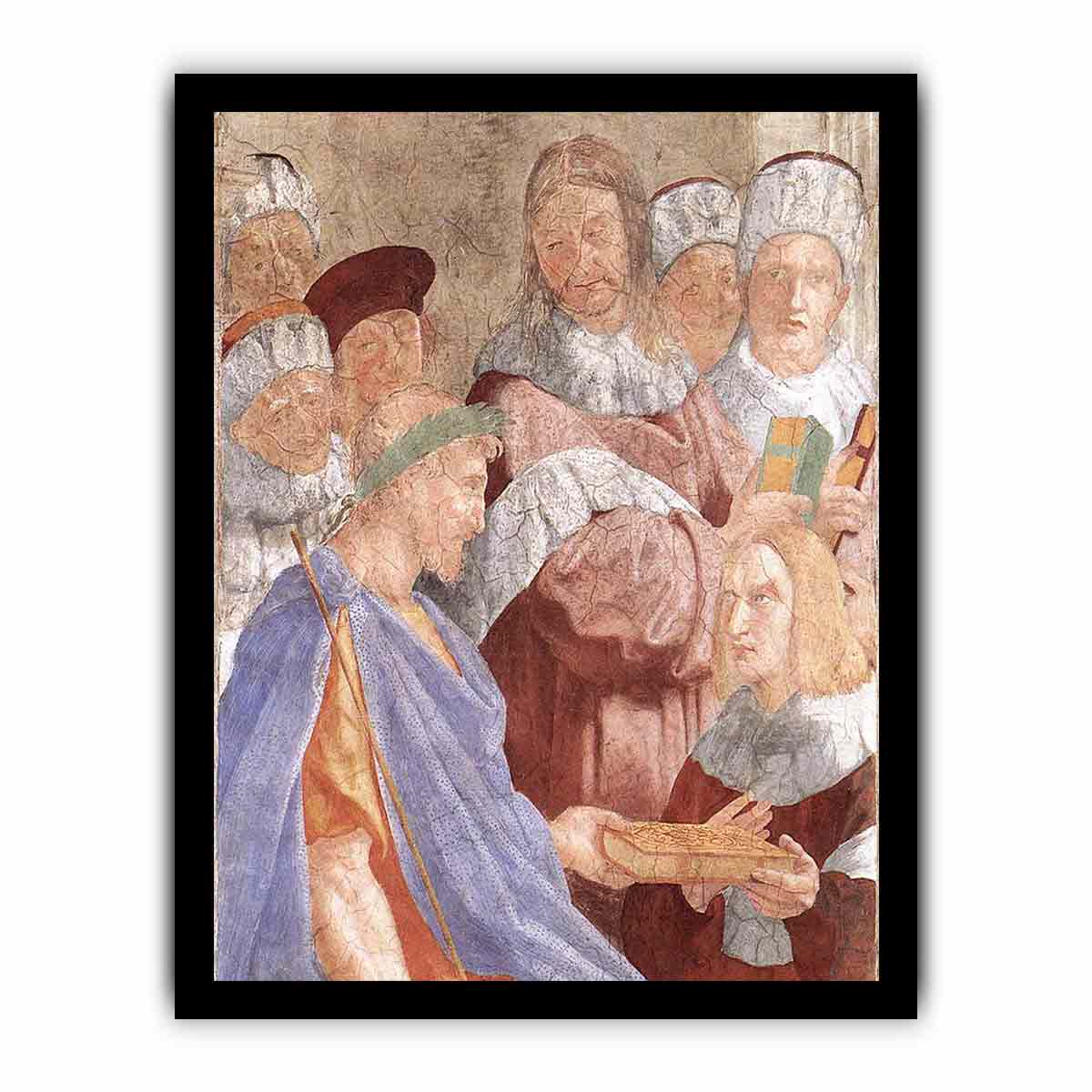 Justinian Presenting the Pandects to Trebonianus (detail) By Raphael
