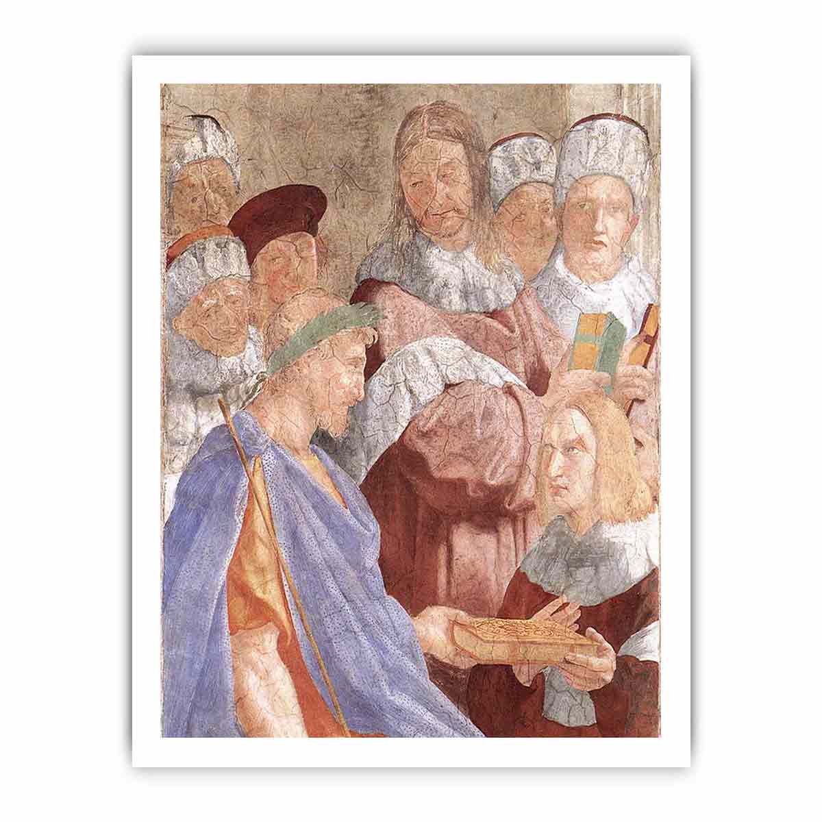 Justinian Presenting the Pandects to Trebonianus (detail) By Raphael