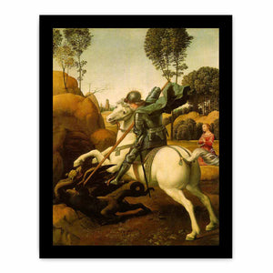 Saint George and the Dragon By Raphael