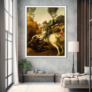 Saint George and the Dragon By Raphael