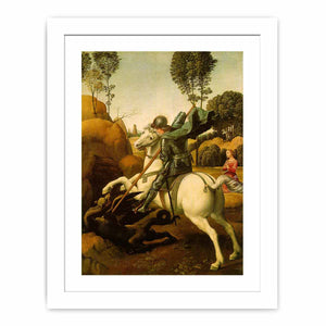 Saint George and the Dragon By Raphael