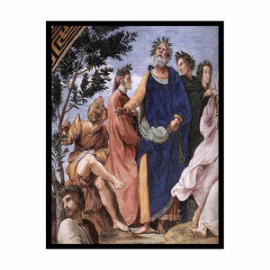 The Parnassus (detail) By Raphael