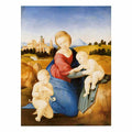 Esterhazy Madonna, scene with Mary and Christ child, John the Baptist