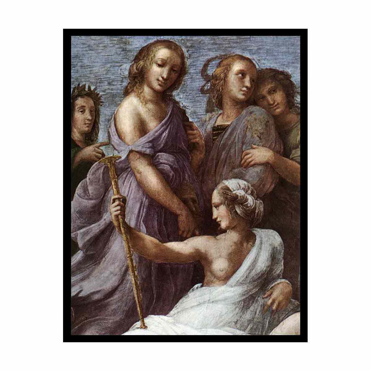 The Parnassus (detail) By Raphael