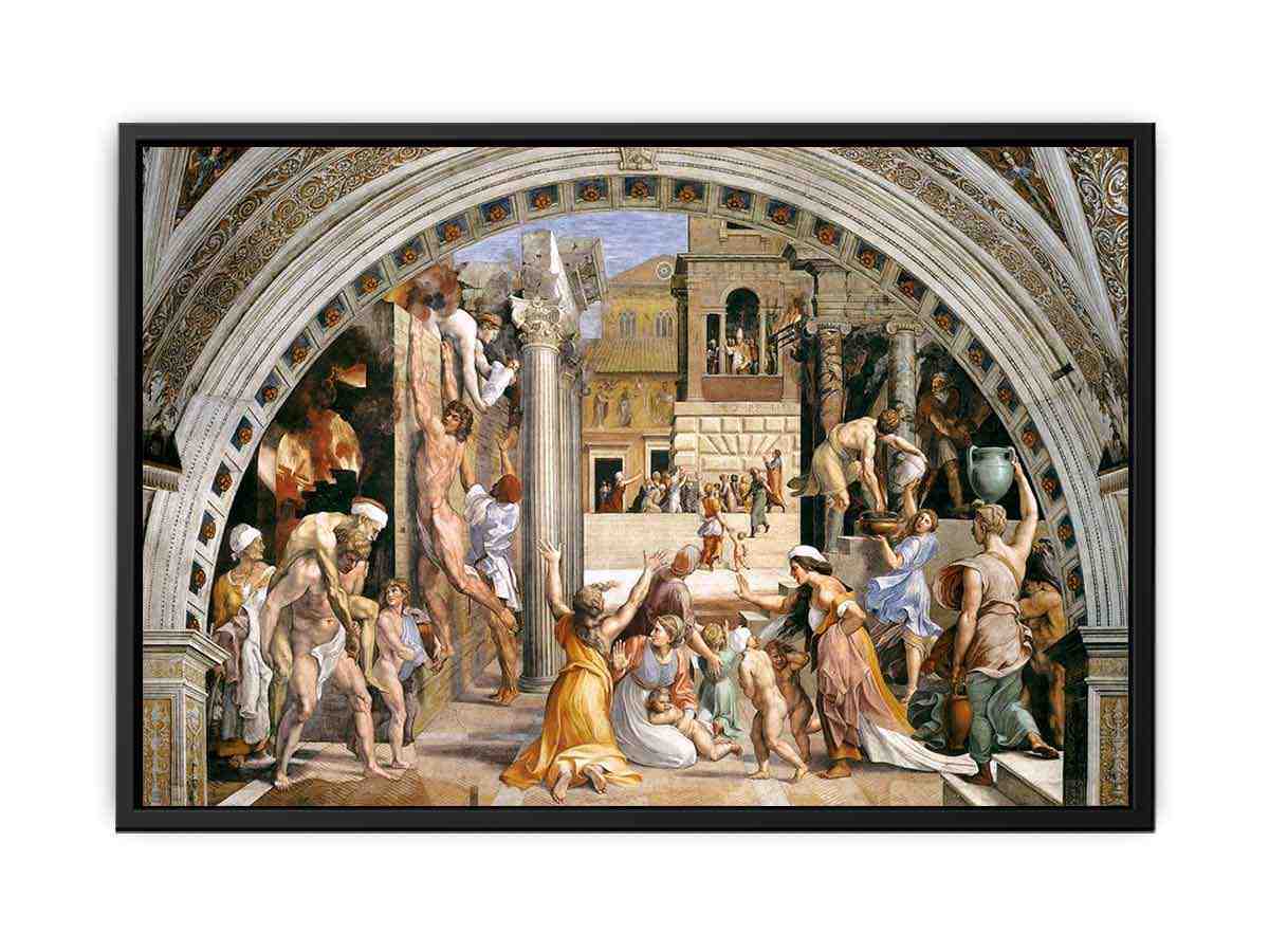 The Fire in the Borgo By Raphael
