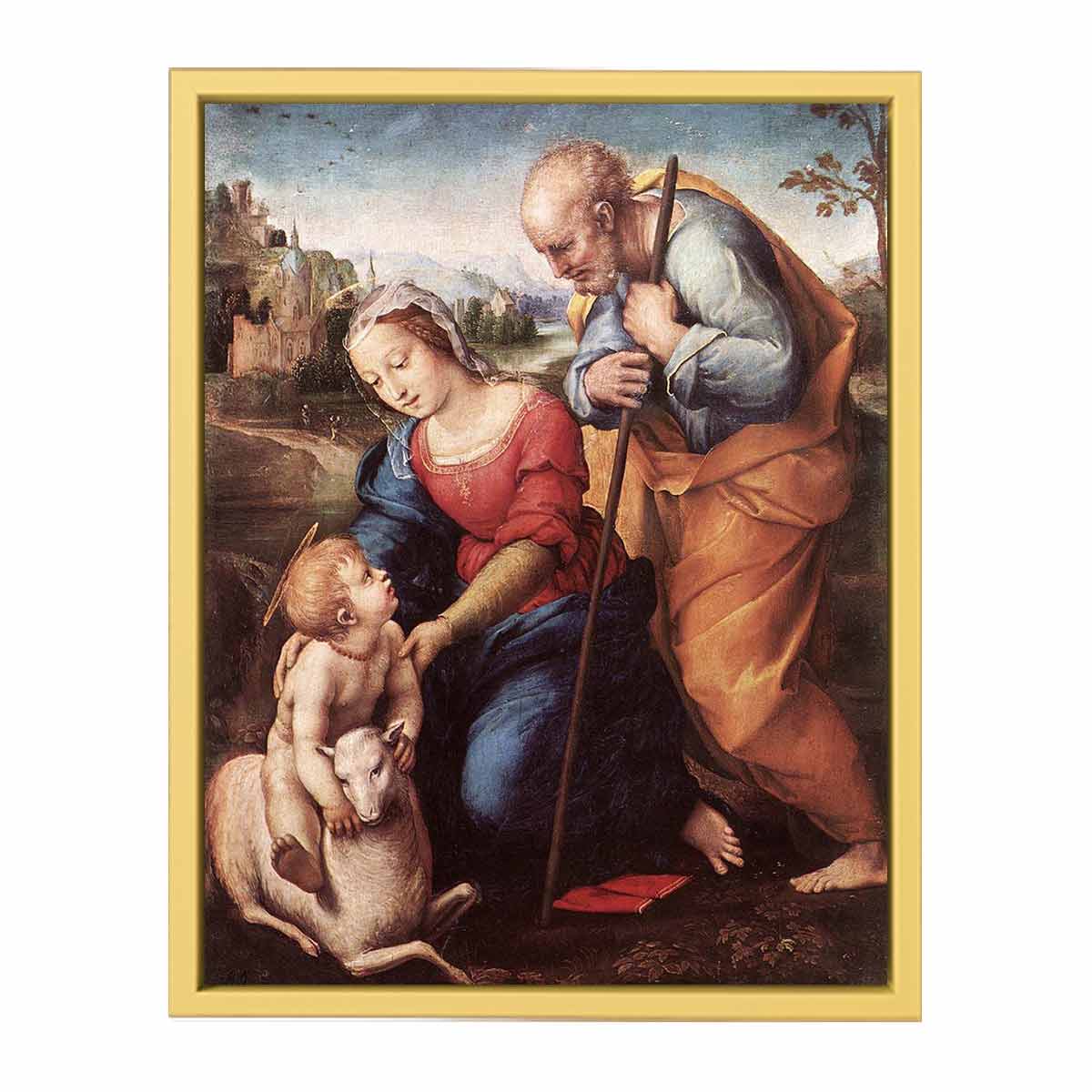 The Holy Family with a Lamb By Raphael