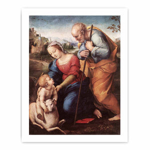 The Holy Family with a Lamb By Raphael