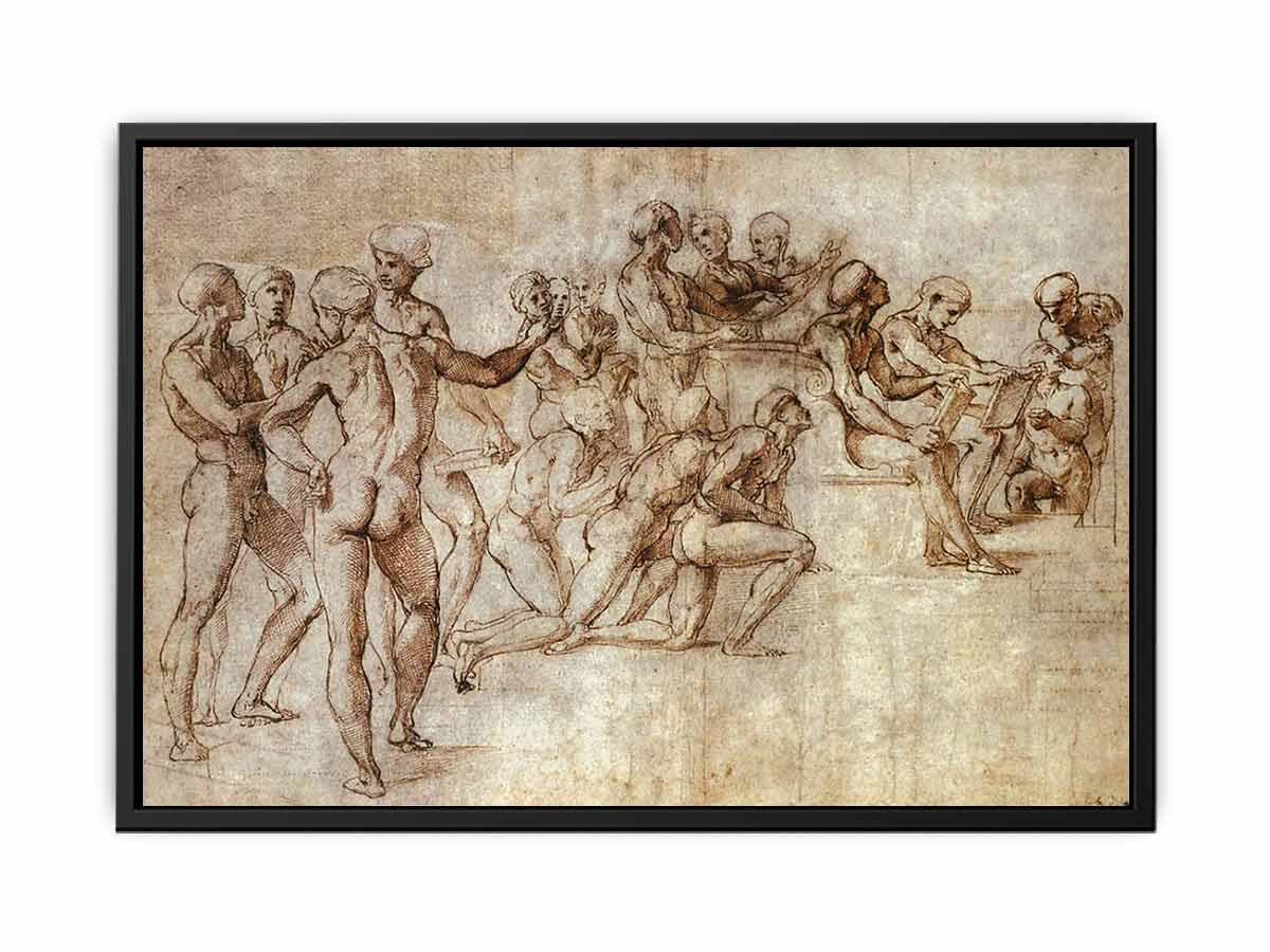 Nude Garzone Study for the Disputa By Raphael