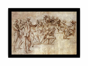 Nude Garzone Study for the Disputa By Raphael
