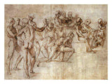 Nude Garzone Study for the Disputa By Raphael artwork preview
