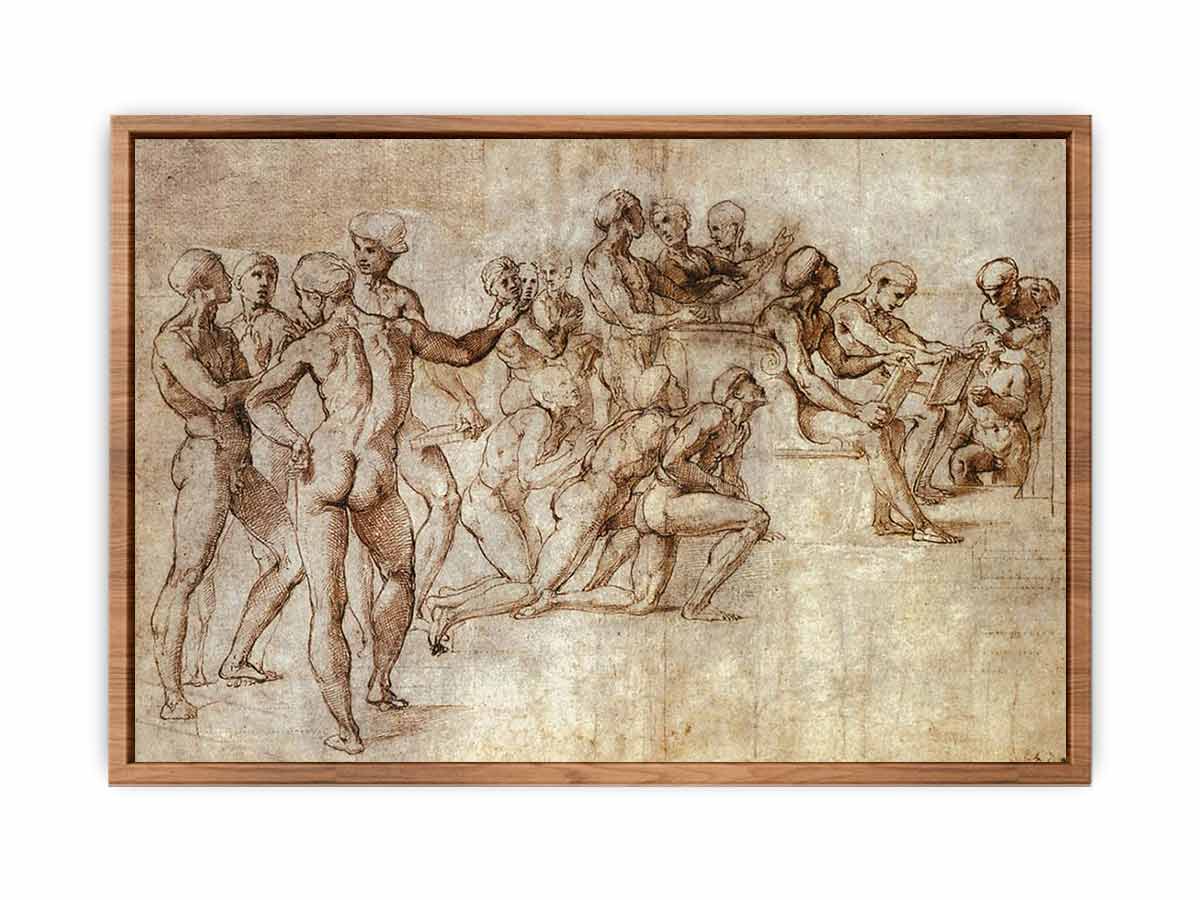 Nude Garzone Study for the Disputa By Raphael