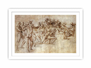 Nude Garzone Study for the Disputa By Raphael