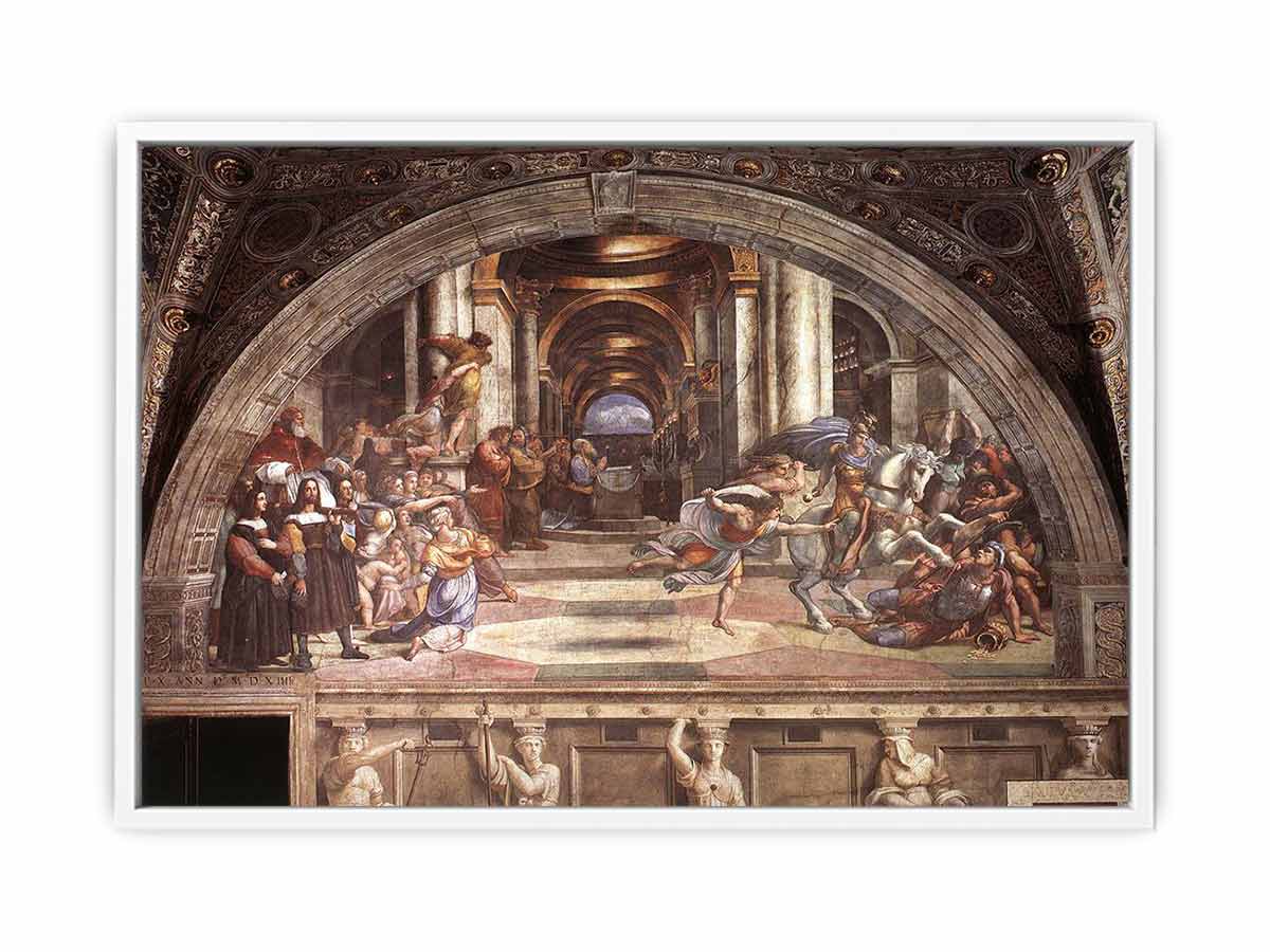 The Expulsion of Heliodorus from the Temple By Raphael