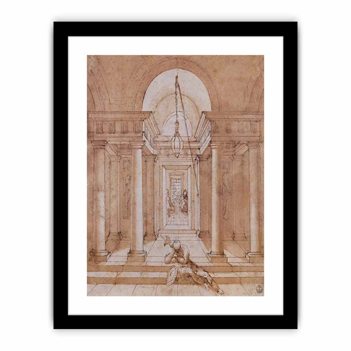 A Soldier before the Cell of St Peter By Raphael