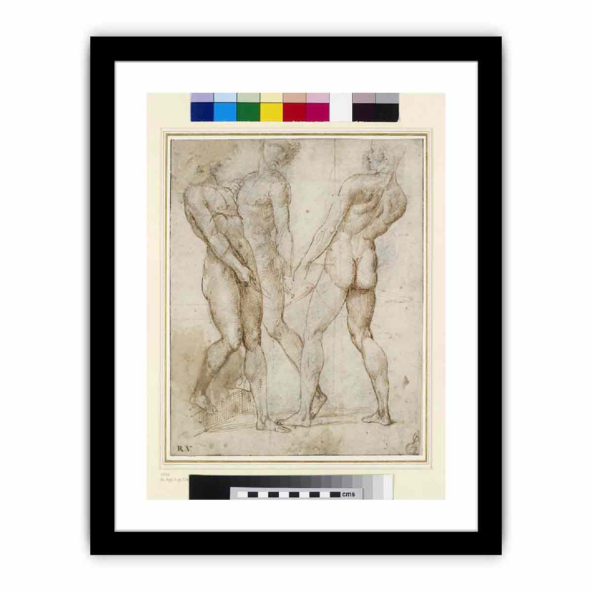 Study of Three Nude Bearers