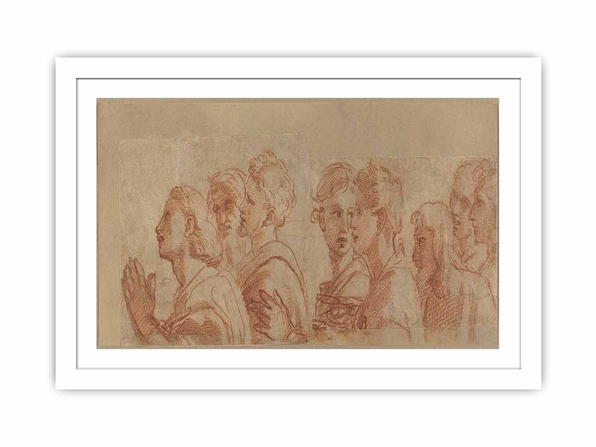 Study of the Apostles for Handing-over the Keys (fragment)