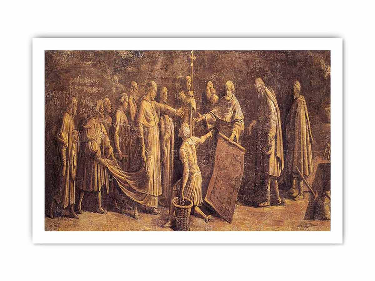 Laying the Foundation for the Old Saint Peter's Basilica By Raphael