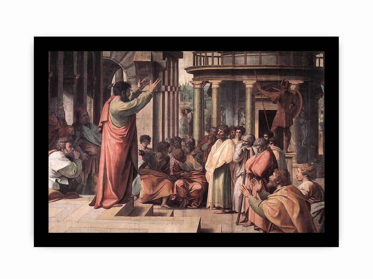St Paul Preaching in Athens By Raphael