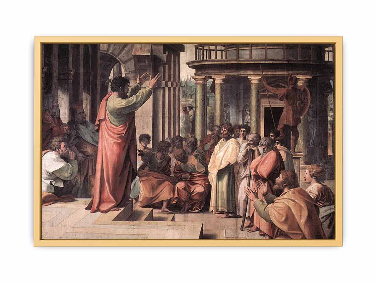 St Paul Preaching in Athens By Raphael