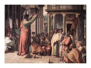 St Paul Preaching in Athens By Raphael