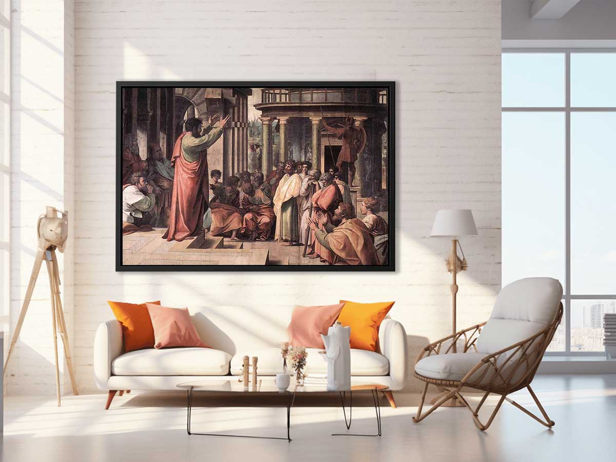 St Paul Preaching in Athens By Raphael