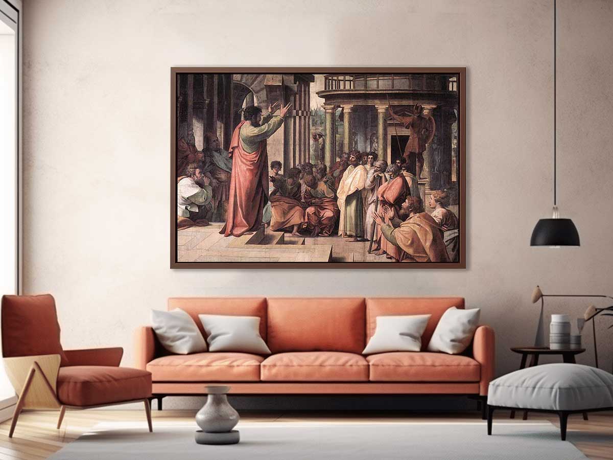 St Paul Preaching in Athens By Raphael
