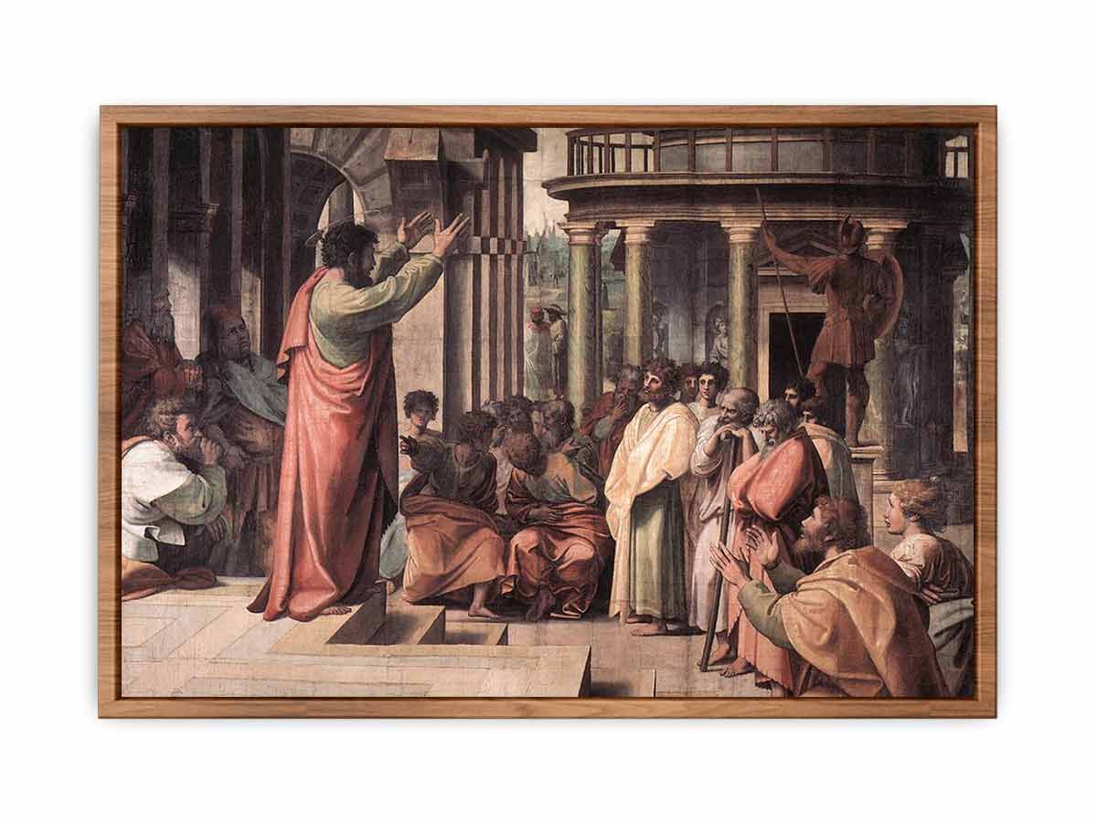 St Paul Preaching in Athens By Raphael