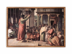 St Paul Preaching in Athens By Raphael