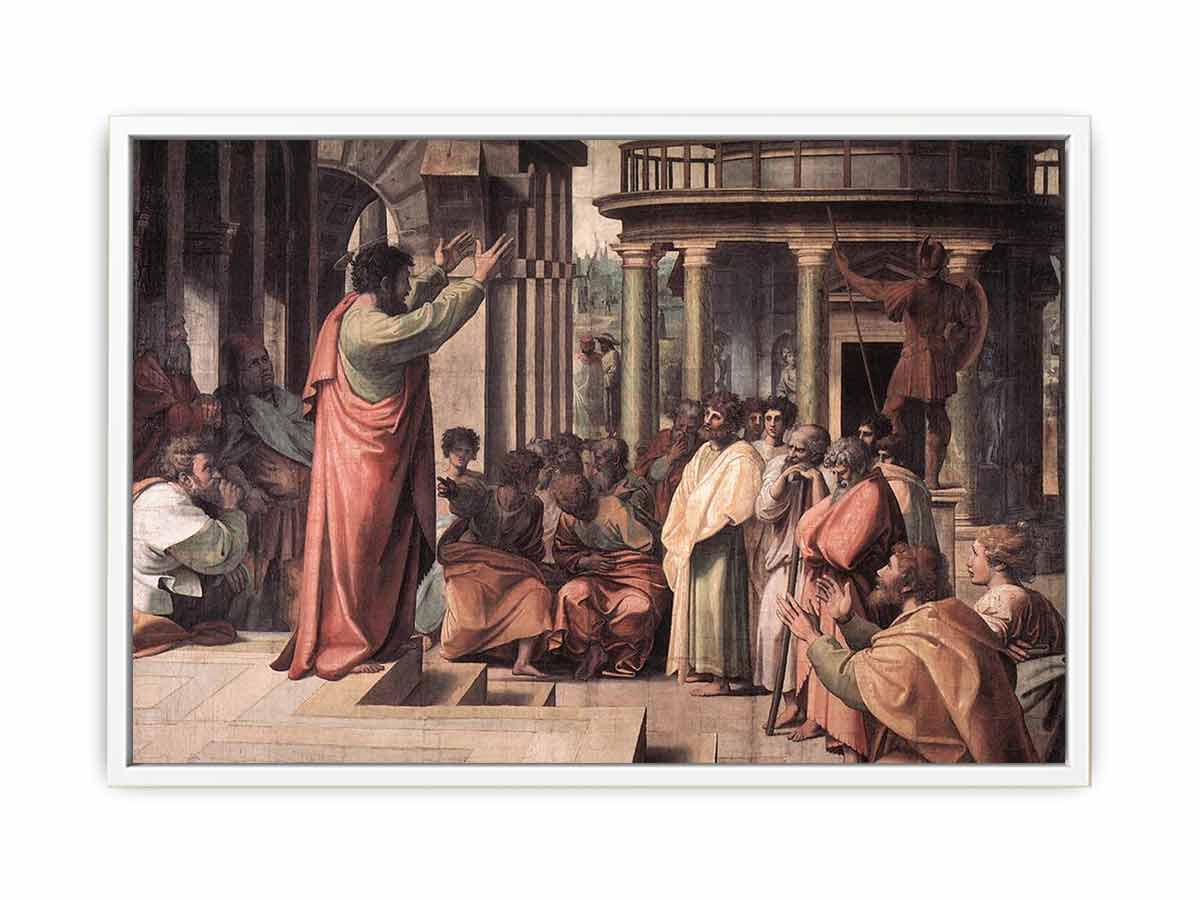 St Paul Preaching in Athens By Raphael