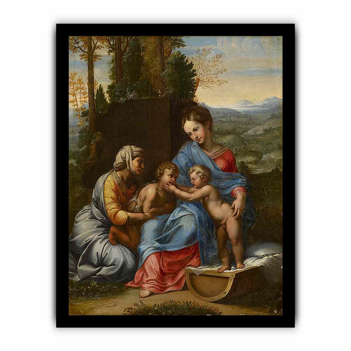The Holy Family in a Landscape Edit this at Wikidata By Raphael