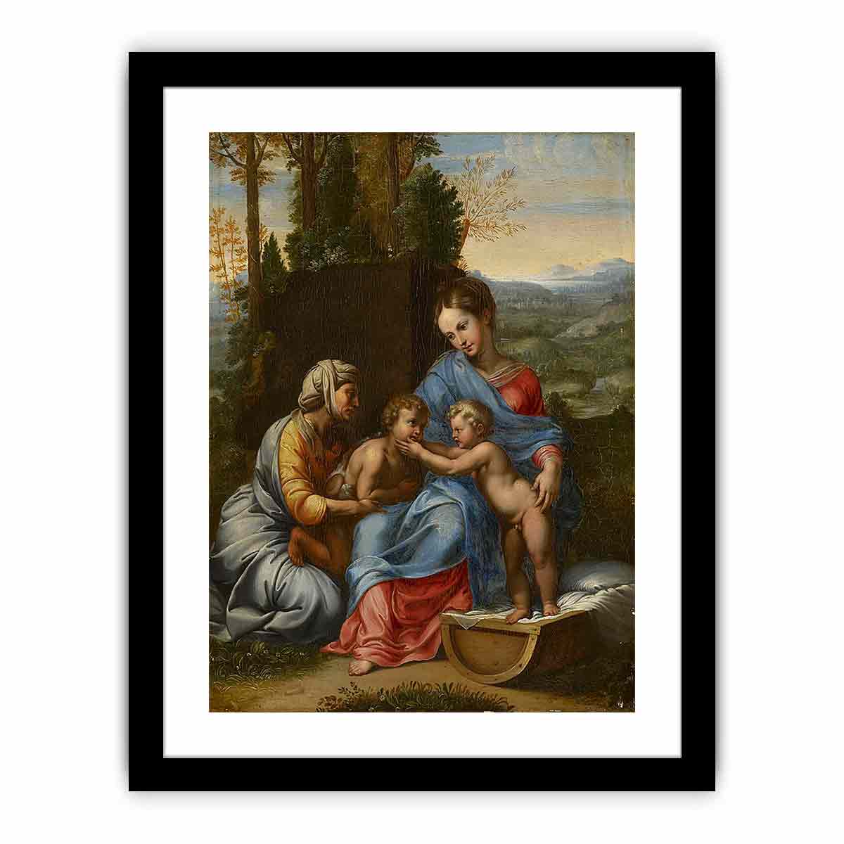 The Holy Family in a Landscape Edit this at Wikidata By Raphael