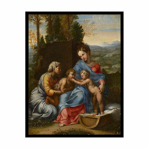 The Holy Family in a Landscape Edit this at Wikidata By Raphael