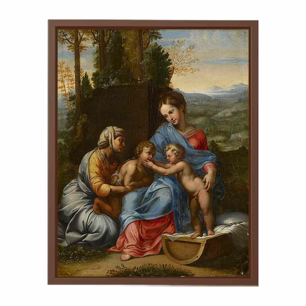 The Holy Family in a Landscape Edit this at Wikidata By Raphael