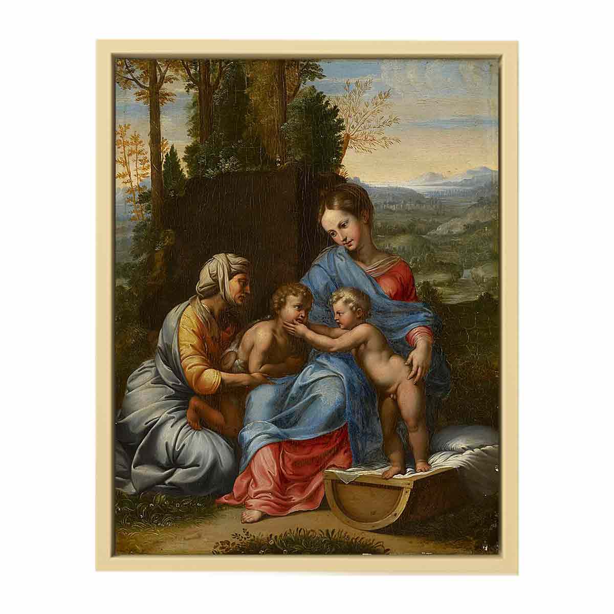 The Holy Family in a Landscape Edit this at Wikidata By Raphael