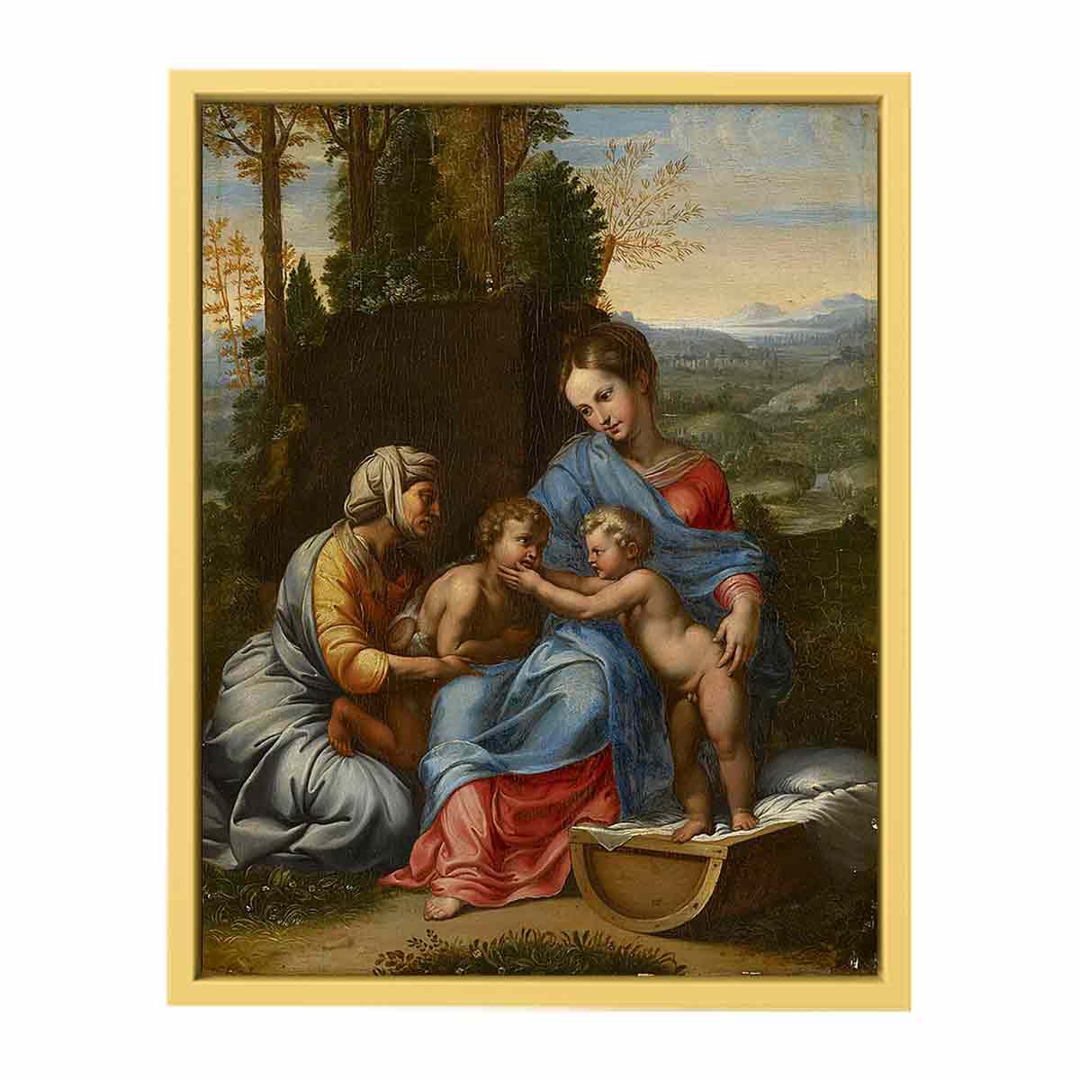The Holy Family in a Landscape Edit this at Wikidata By Raphael