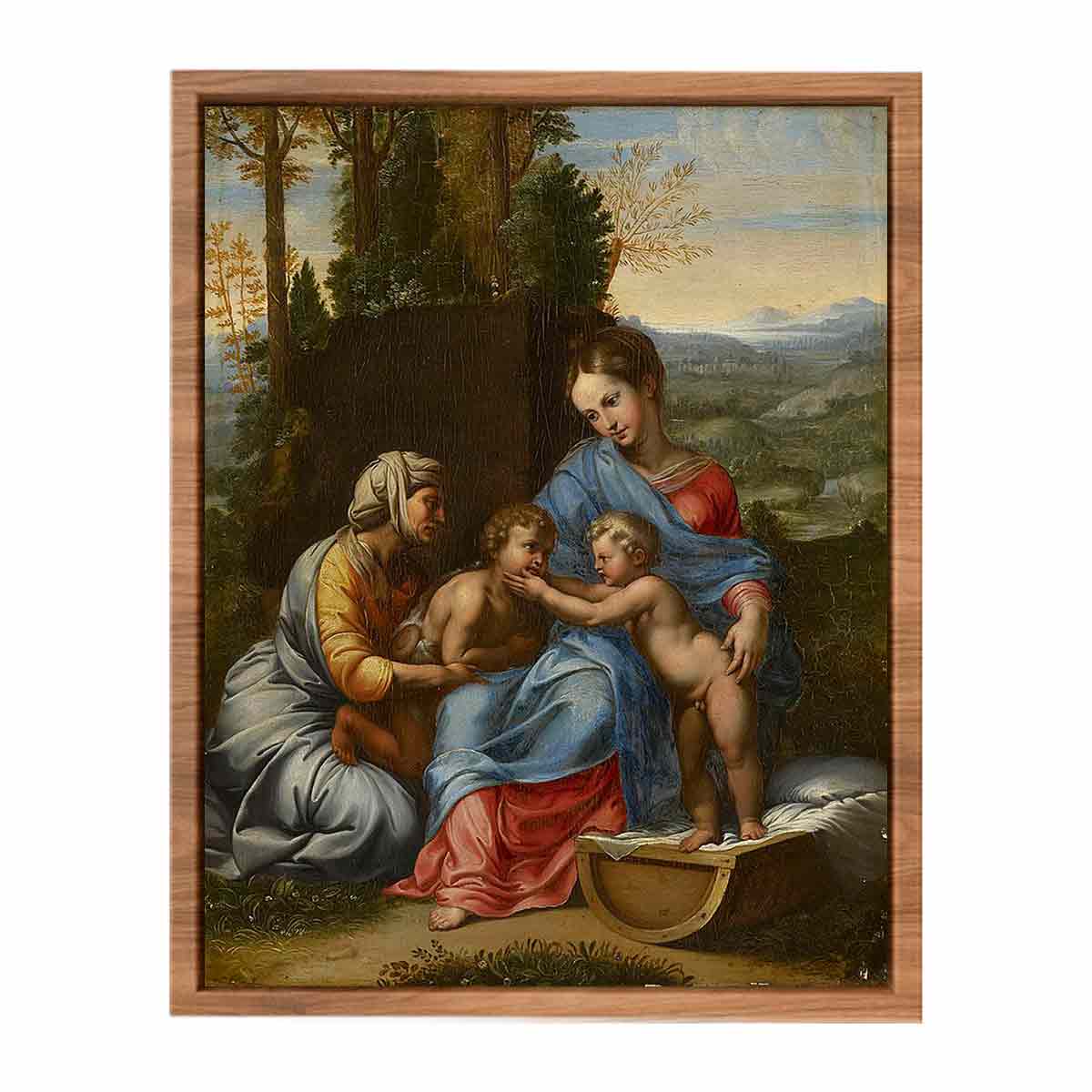 The Holy Family in a Landscape Edit this at Wikidata By Raphael