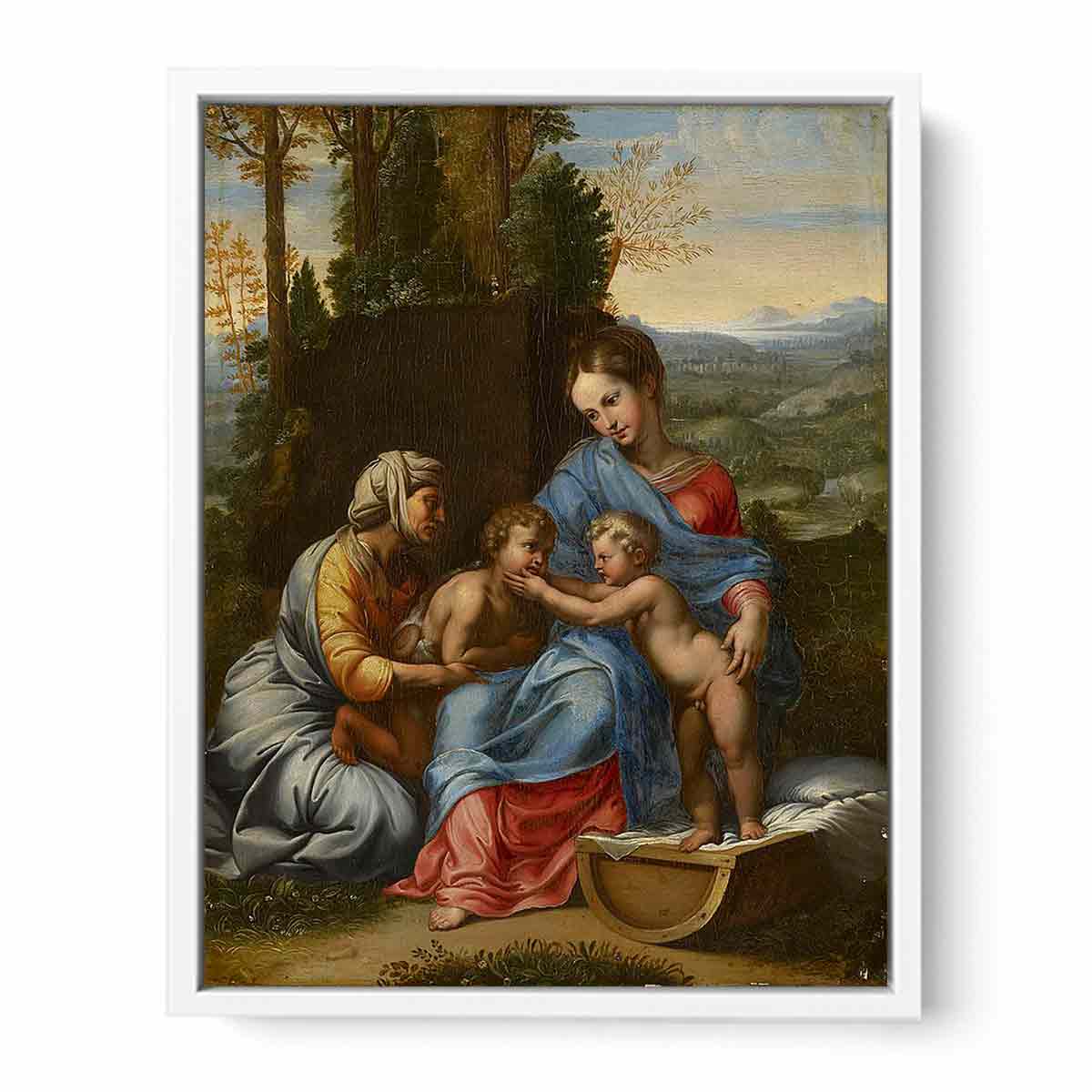 The Holy Family in a Landscape Edit this at Wikidata By Raphael