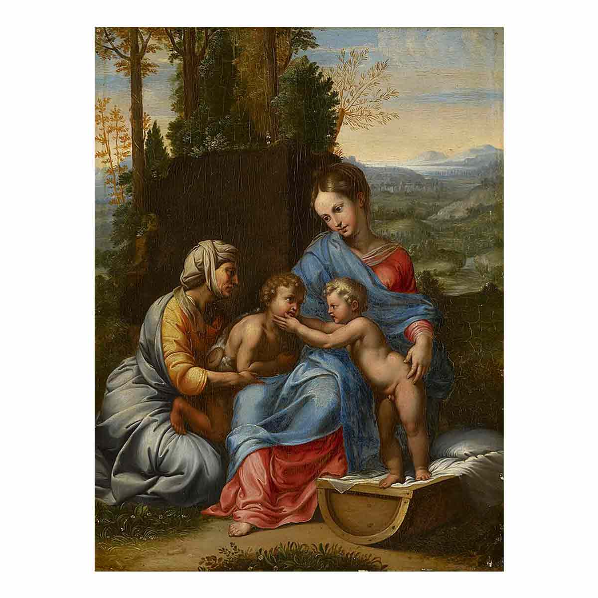 The Holy Family in a Landscape Edit this at Wikidata By Raphael