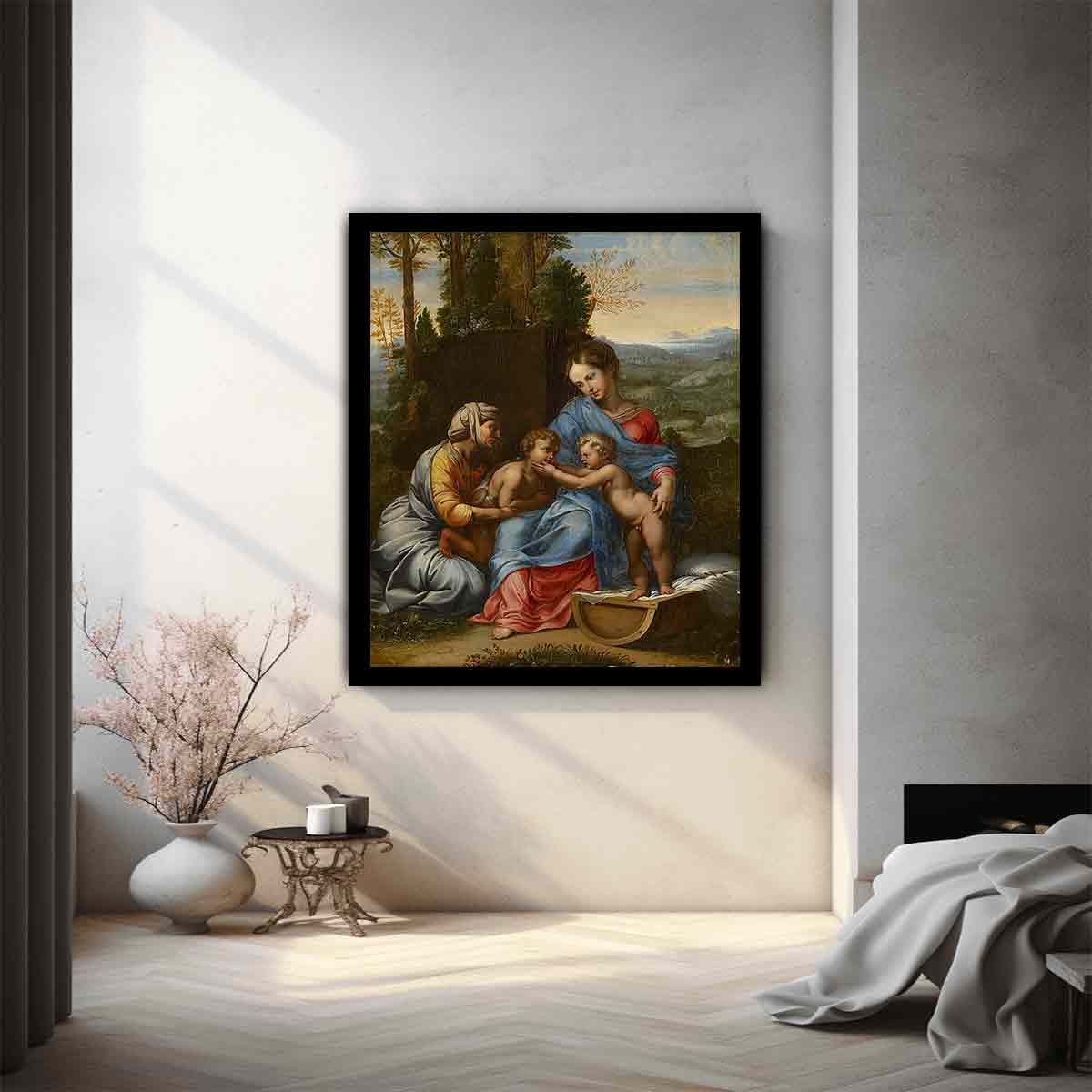The Holy Family in a Landscape Edit this at Wikidata By Raphael