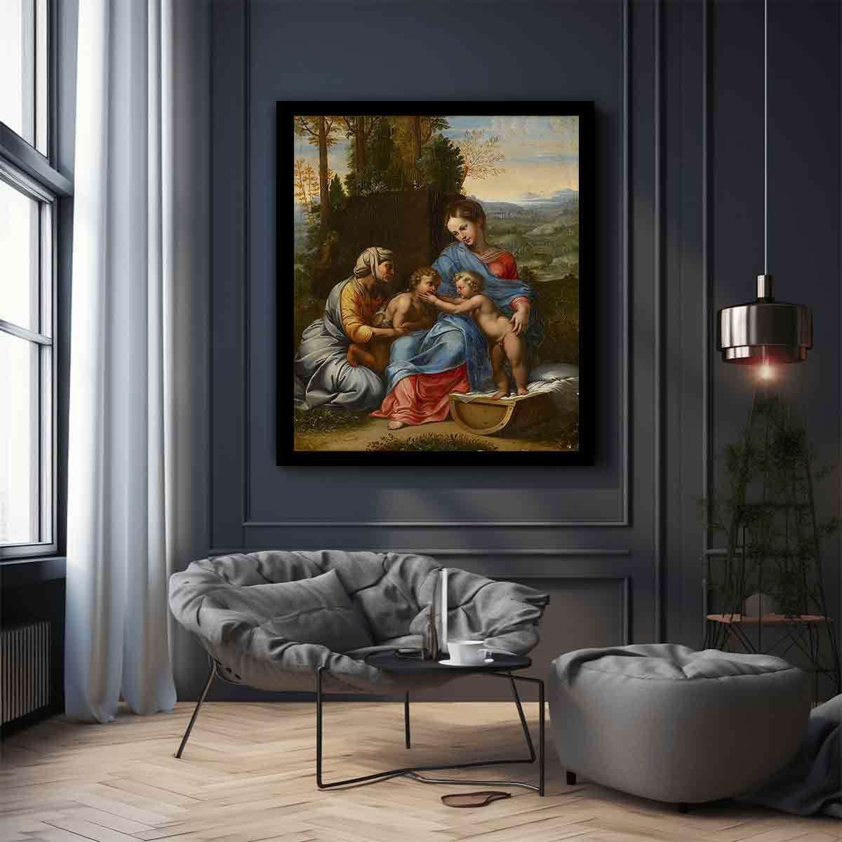 The Holy Family in a Landscape Edit this at Wikidata By Raphael